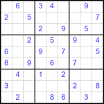 Судоку 9х9 #2515 средний