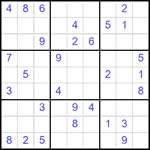 Судоку 9х9 #2516 средний