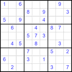 Судоку 9х9 #2518 средний