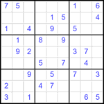 Судоку 9х9 #2519 средний