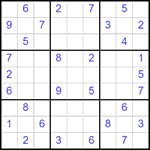 Судоку 9х9 #2521 средний