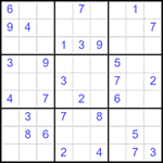 Судоку 9х9 #2523 средний