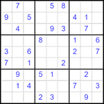Судоку 9х9 #2529 средний