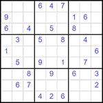 Судоку 9х9 #2534 средний
