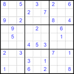 Судоку 9х9 #2535 средний