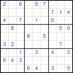 Судоку 9х9 #2537 средний