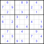 Судоку 9х9 #2538 средний