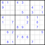 Судоку 9х9 #2541 средний