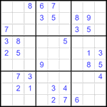 Судоку 9х9 #2543 средний