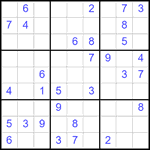 Судоку 9х9 #2544 средний