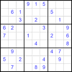 Судоку 9х9 #2545 средний