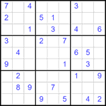 Судоку 9х9 #2546 средний