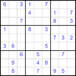 Судоку 9х9 #2547 средний