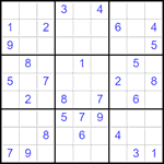Судоку 9х9 #2548 средний
