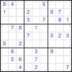 Судоку 9х9 #2549 средний