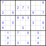 Судоку 9х9 #2550 средний
