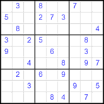 Судоку 9х9 #2551 средний