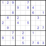 Судоку 9х9 #2555 средний