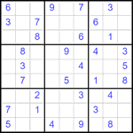 Судоку 9х9 #2557 средний