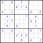 Судоку 9х9 #2558 средний