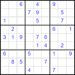 Судоку 9х9 #2561 средний