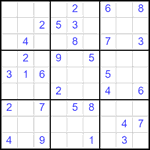 Судоку 9х9 #2562 средний