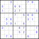 Судоку 9х9 #2564 средний