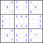 Судоку 9х9 #2565 средний