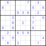 Судоку 9х9 #2567 средний