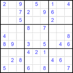 Судоку 9х9 #2568 средний