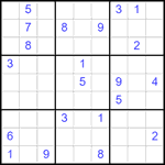 Судоку 9х9 #2488 трудный