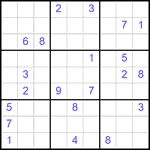 Судоку 9х9 #2492 трудный