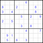 Судоку 9х9 #2510 трудный