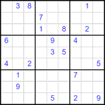 Судоку 9х9 #2511 трудный