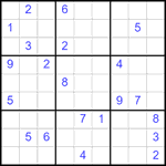 Судоку 9х9 #2512 трудный