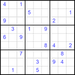 Судоку 9х9 #2514 трудный