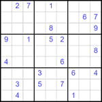 Судоку 9х9 #2515 трудный