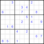 Судоку 9х9 #2523 трудный