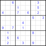 Судоку 9х9 #2532 трудный