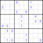 Судоку 9х9 #2533 трудный
