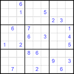 Судоку 9х9 #2535 трудный