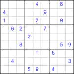 Судоку 9х9 #2538 трудный