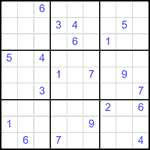 Судоку 9х9 #2545 трудный