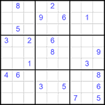 Судоку 9х9 #2553 трудный
