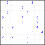 Судоку 9х9 #2563 трудный