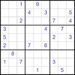 Судоку 9х9 #2476 очень трудный