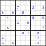 Судоку 9х9 #2478 очень трудный