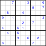 Судоку 9х9 #2481 очень трудный
