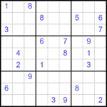 Судоку 9х9 #2484 очень трудный