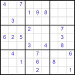 Судоку 9х9 #2490 очень трудный